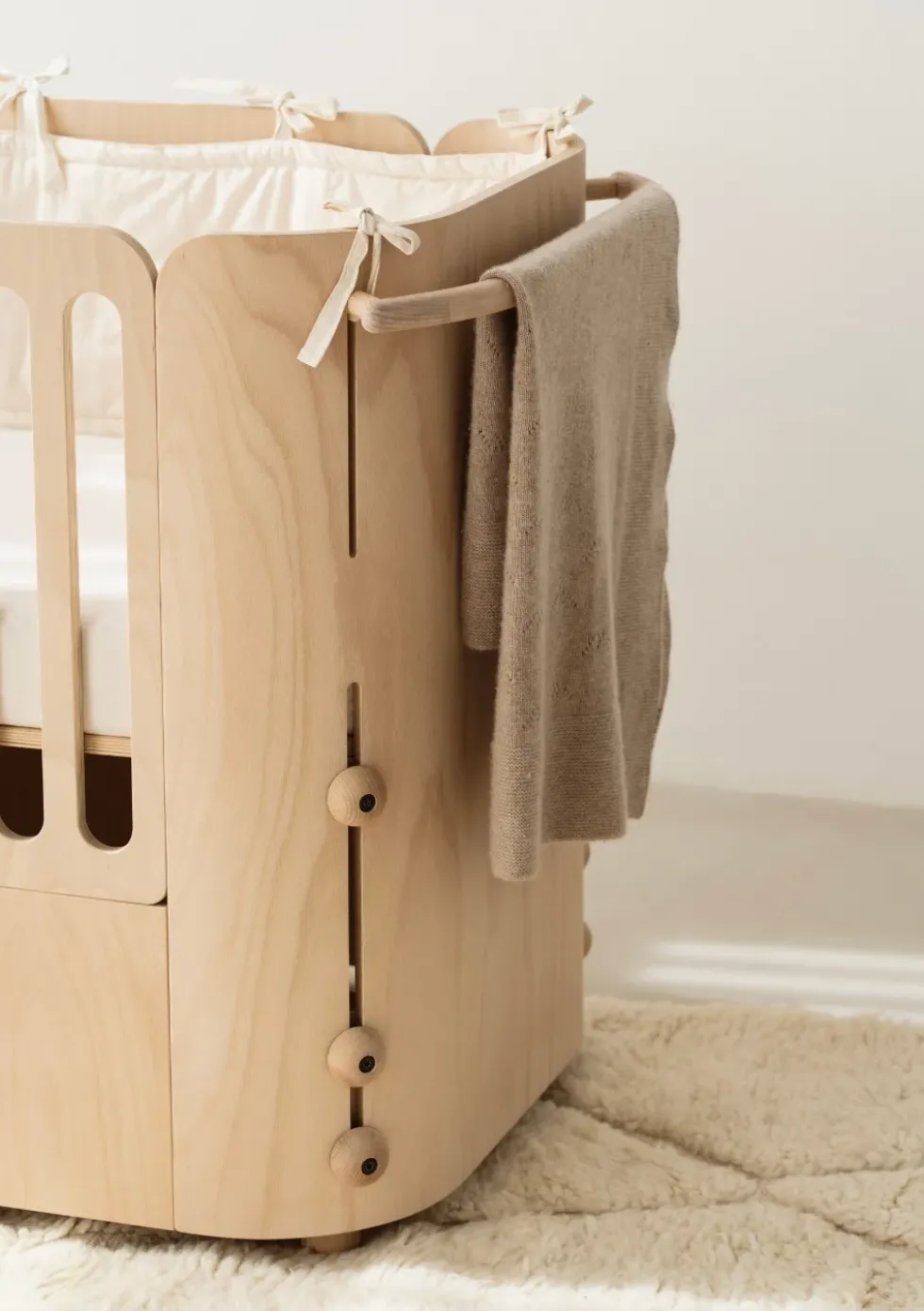 4-in-1 mitwachsendes Babybett 112-148 x 60 cm