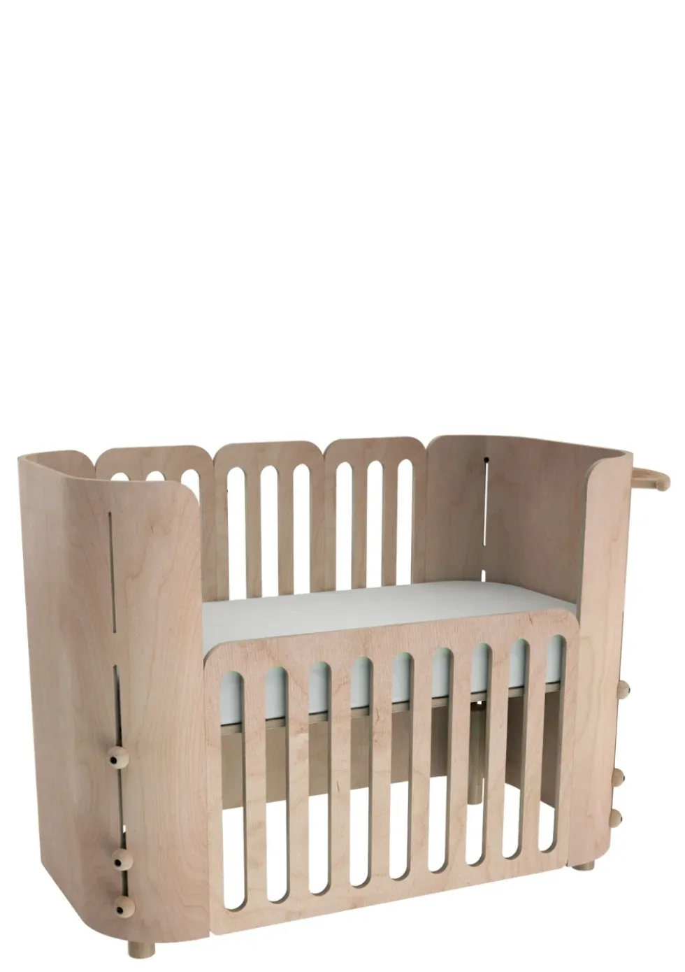4-in-1 mitwachsendes Babybett 112-148 x 60 cm