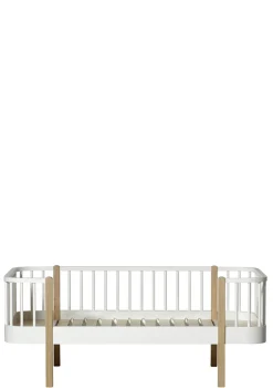 Junior Bettsofa 'Wood Original' Weiß / Eiche 160 x 90 cm