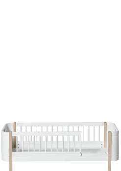 Juniorbett 'Wood Mini+' weiß / Eiche 162 x 68 cm