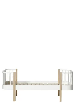Juniorbett 'Wood Original' weiß / Eiche 160 x 90 cm