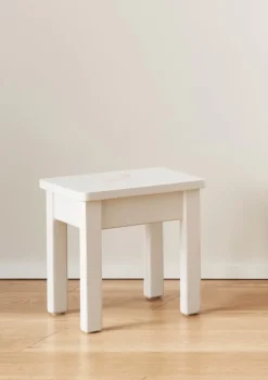 Kinderhocker weiß handbemalt