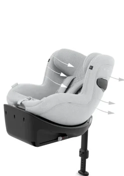 Kindersitz 'Sirona Ti i-Size PLUS' Platinum White