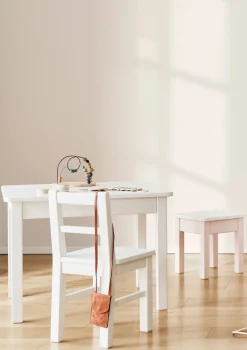 Kindertisch weiß handbemalt
