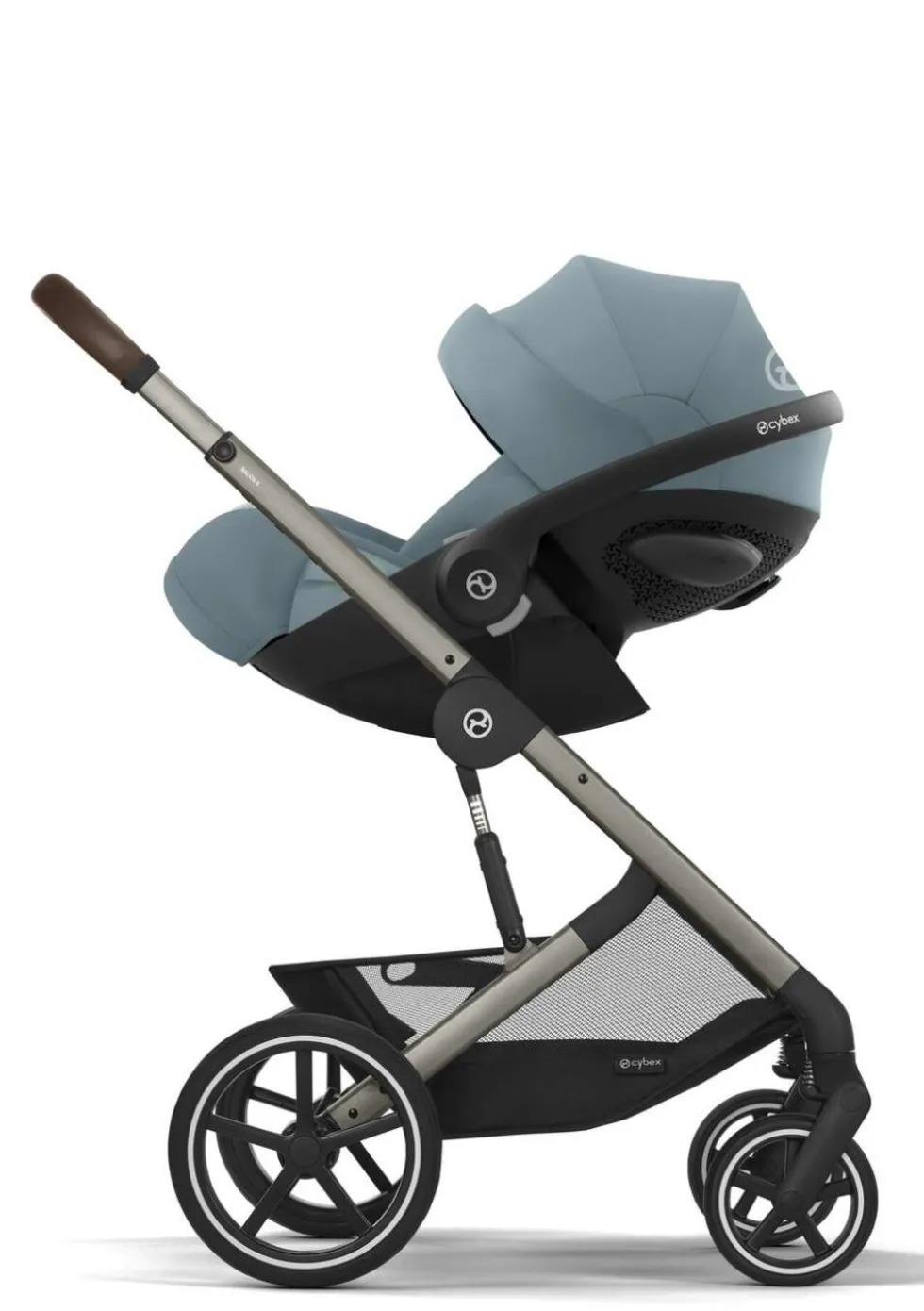 Kinderwagen 'Balios S LUX' Taupe / Stormy Blue