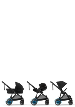 Kinderwagen 'e-Gazelle S' Black / Moon Black