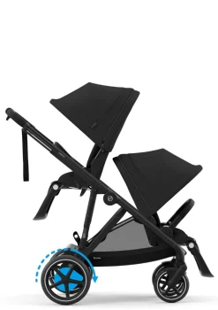 Kinderwagen 'e-Gazelle S' Black / Moon Black