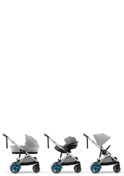 Kinderwagen 'e-Gazelle S' Silver / Stone Grey