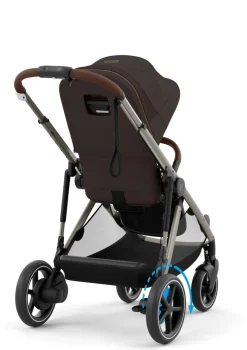 Kinderwagen 'e-Gazelle S' Taupe / Chocolate Brown