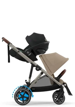 Kinderwagen 'e-Gazelle S' Taupe / Almond Beige