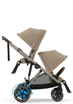 Kinderwagen 'e-Gazelle S' Taupe / Almond Beige