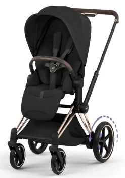 Kinderwagen-Set 'e-Priam Style' Sepia Black