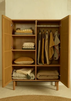 Kleiderschrank 2-türig 'Hai No Ki' Natural Ash