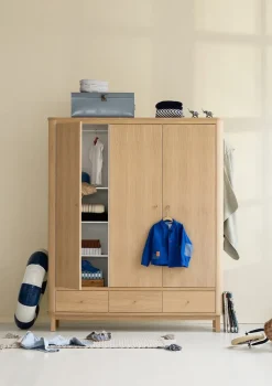 Kleiderschrank 'Wood' 3-türig Eiche
