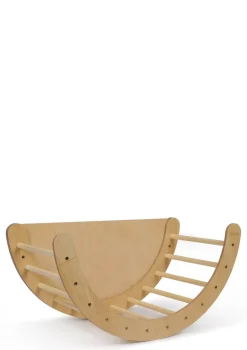 Kletterbogen Birke Natur inkl. Kissen Cord Creme Beige