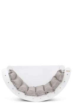 Kletterbogen Birke Weiß inkl. Kissen Cord Koala Grau