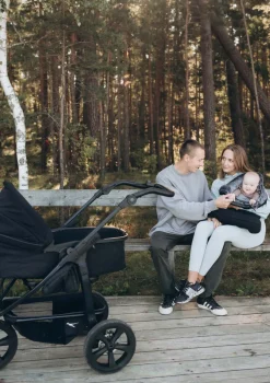 Kombi-Kinderwagen 'Mono 3' Schwarz