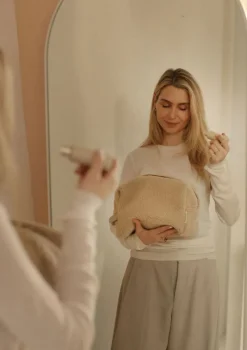 Kulturtasche 'Teddy Toiletry Bag' Ecru