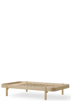 Lounger Bett 'Wood' Eiche 200 x 120 cm
