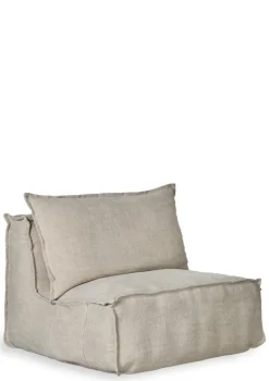 Lounge-Sessel 'Linen Lounger' Beige
