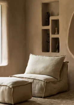 Lounge-Sessel 'Linen Lounger' Beige