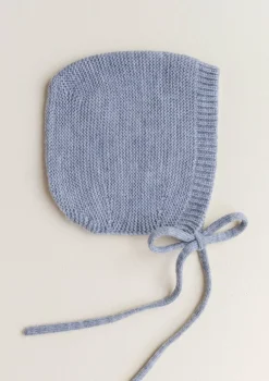 Merino Bonnet 'Dolly' Grey Melange