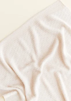 Merino Decke 'Dora' Cream