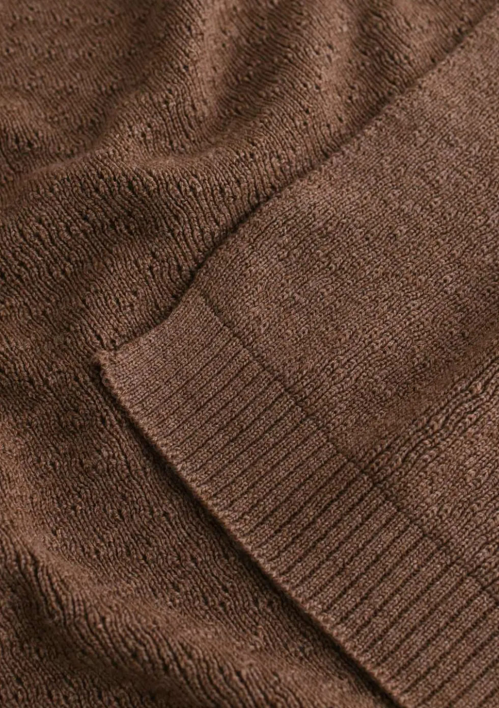 Merino Decke 'Dora' Mocha
