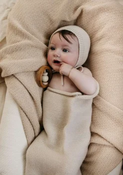 Merino Decke 'Dora' oat