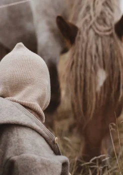 Merino Mütze Balaclava 'Eddy' sand