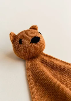 Merino Schmusetuch 'Teddy Tokki' Rust