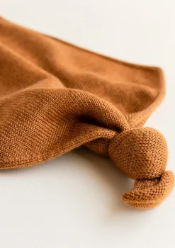 Merino Schmusetuch 'Teddy Tokki' Rust