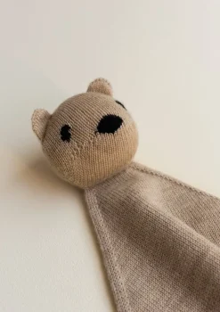 Merino Schmusetuch 'Teddy Tokki' Sand