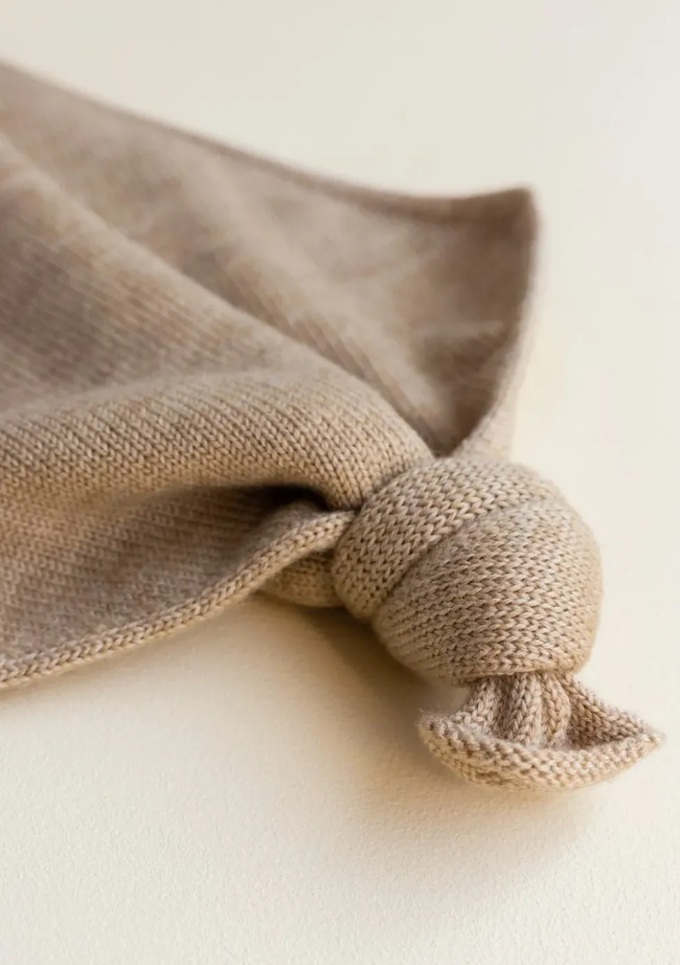 Merino Schmusetuch 'Teddy Tokki' Sand