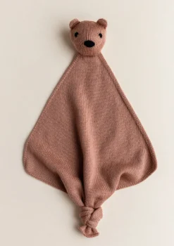 Merino Schmusetuch 'Teddy Tokki' Terracotta