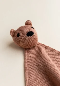 Merino Schmusetuch 'Teddy Tokki' Terracotta