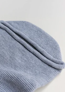 Merino Strick-Pucksack 'Cocoon' grey melange