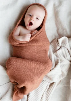 Merino Strick-Pucksack 'Cocoon' Brick