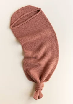 Merino Strick-Pucksack 'Cocoon' Brick
