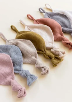 Merino Strick-Schnullertuch 'Titi Comforter' mustard