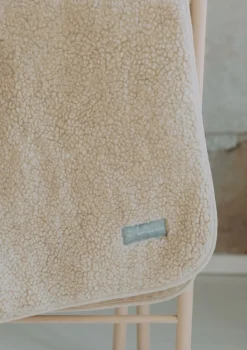 Merino Teddy Kuscheldecke Essential Beige 90 x 75 cm