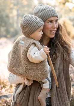 Merino Teddy Weste Essential Taupe