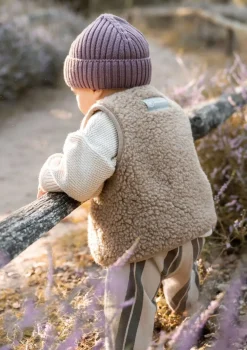 Merino Teddy Weste Essential Taupe