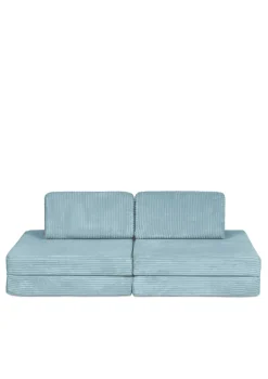 Mini Spielsofa Cord Lagune Blau
