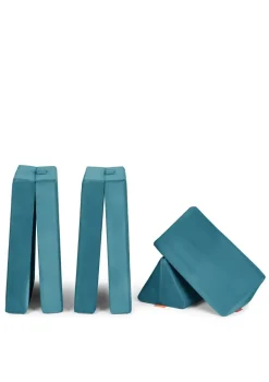 Mini Spielsofa Velours Dino Türkis