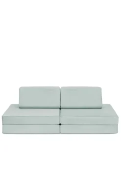 Mini Spielsofa Velours Minz Hellgrün