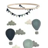Mobile 'Air Balloons/Pennants' Mix Blue