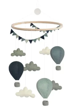 Mobile 'Air Balloons/Pennants' Mix Blue