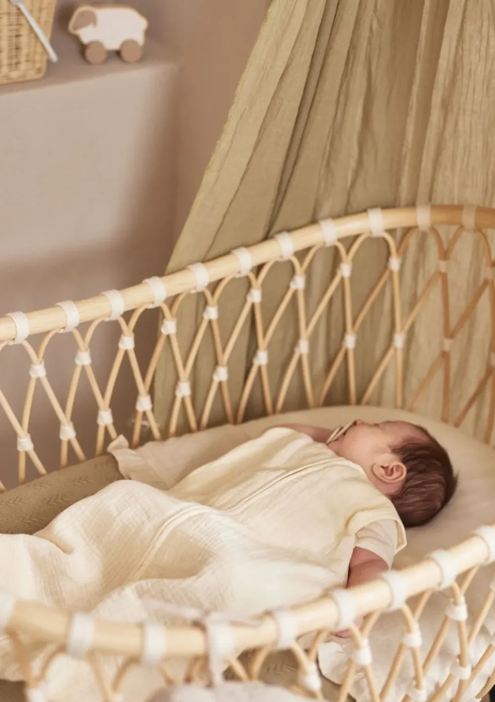 Musselin Baby Schlafsack TOG 0,5 Olive Green