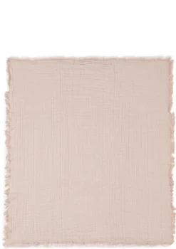 Musselin Decke Wiege 'Fringe' Moonstone 100 x 75 cm